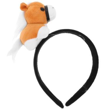 Imagem de FRCOLOR Tiara de Cavalo Feminina: Tiara de Cavalo de Pelúcia - de Cabelo Fofa Com Estampa de Animal para de Festa - Acessório de Cabelo para Cosplay Do Ano Chinês - Acessório de de Desenho Animado