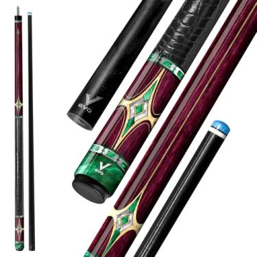 Imagem de Taco de sinuca EVO Royale, bastão de sinuca profissional de baixa deflexão para adultos 12,5 mm TIME 3 ponta padrão, 147.3 cm taco de bilhar Rad 3/8-8 junta, extremidade composta de carbono, alça sem