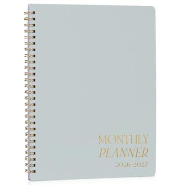 Imagem de Lindo agenda mensal e calendário 2026-2027 - caderno de tarefas que organiza facilmente suas tarefas para aumentar a produtividade - Funciona de janeiro de 2026 a dezembro de 2027