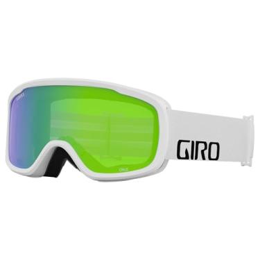 Imagem de Giro culos de esqui Cruz culos de snowboard para homens, mulheres e jovens antiemba amento OTG Pulseira branca com lente verde Loden