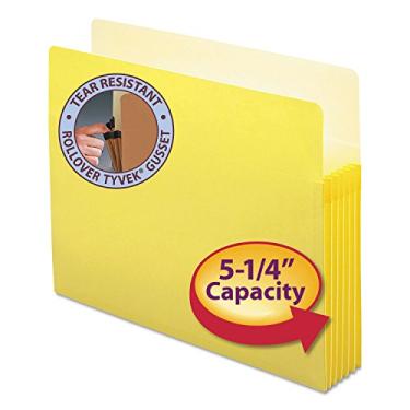 Imagem de (yellow) - 5 14 Inch Accordion Expansion Colored File Pocket, Pasta Arquivo, Straight Tab, Letter, Yellow