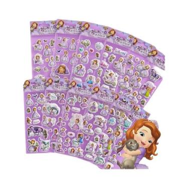 Imagem de Adesivos 3D Puffy Da Disney Frozen Sofia Mickey Minnie Princesa 12pcs 
