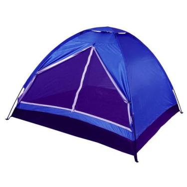 Imagem de Barraca De Camping 3 Pessoas Impermeável C/ Bolsa - Tesla Store, Azul