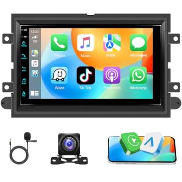 Imagem de Motorsi Rádio estéreo automotivo 2 + 64 G para Ford F150 com tela sensível ao toque sem fio CarPlay Android Auto de 7 polegadas, áudio Bluetooth com conexão de espelho de navegação GPS, WiFi RDS Hi-Fi