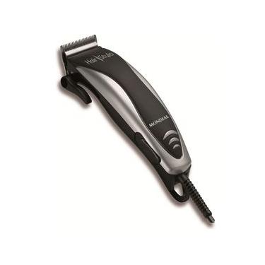 Imagem de Cortador de Cabelos Hair Stylo Mondial Preto e Prata  CR-02