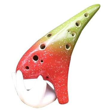 Imagem de ocarinas Ocarina 12 furos Ac Professional Ocarina tocando companheiro perfeito para adultos e crianças iniciantes viagem piccolo