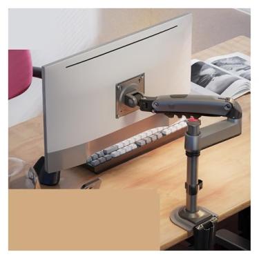 Imagem de BEGWVDJTP Suporte para monitor de computador H100 Suporte telescópico de elevação de coluna suspensa para mesa com altura aumentada 12 kg de rolamento de carga