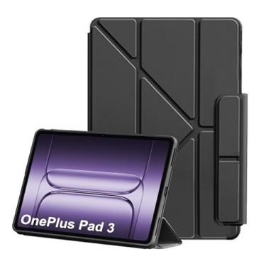 Imagem de Capa para OnePlus Pad 3 33.3 cm 2025 com função de suporte vertical, antiqueda, à prova de choque, capa protetora para OnePlus Pad 3 de 13 polegadas – preta