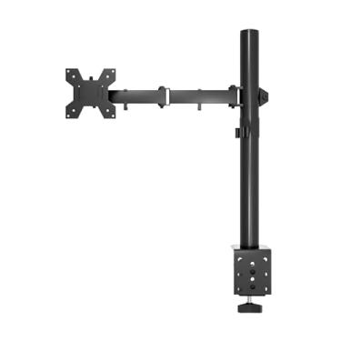Imagem de BEGWVDJTP Suporte para monitor de computador, desktop, tela dupla, elevação, elevação, suporte telescópico, base rotativa, universal, 43-68,6 cm, versão de instalação de mesa