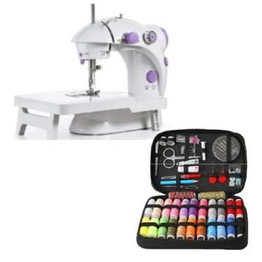 Imagem de Kit 1 Mini Máquina De Costura Com Mesa E Aviamentos - COUNTERTECH