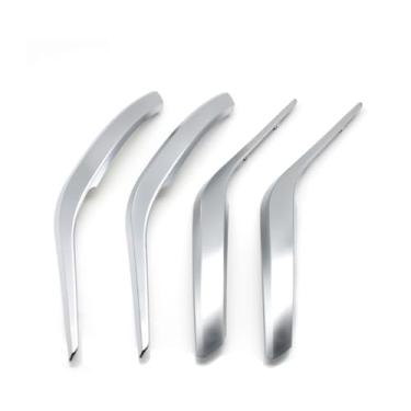 Imagem de 4 pçs conjunto porta interior do carro frente traseira esquerda direita puxar alça exterior capa guarnição Compatível com bmw x1 e84 2010-2016(Silver 4pcs set)