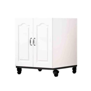 Imagem de KHUTRW3D Impressora, mesa, copiadora, armário, chão, teto, escritório, gabinete sob a mesa, móvel, simples, moderno, suporte de armazenamento de impressora, prateleira de impressora (branca)