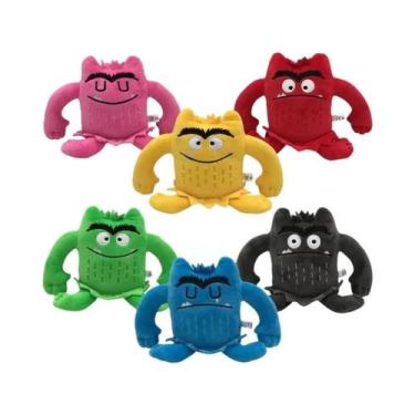 Imagem de Conjunto De 6 Bonecos De Pelúcia Monstro Colorido Kawaii 6 Peças Brinq