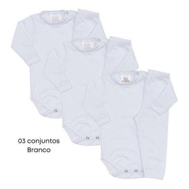 Imagem de Kit 3 Conjunto Bebê Infantil Térmico Segunda Pele Body Calça - Pettena