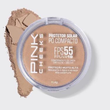 Imagem de Po Compacto Protetor Solar FPS 55 Pink Cheeks P20