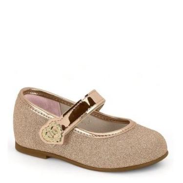 Imagem de Sapato Boneca Infantil Feminina Molekinha 2106.1042 Ouro Ros-Unissex