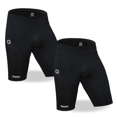 Imagem de Kit 2 Bermuda De Compressão Com Bolso Anti Assadura Térmica Corrida Ciclismo-Masculino