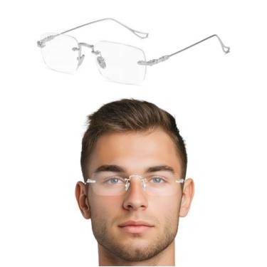 Imagem de Armação Para Grau Sem Aro Masculino Estiloso Moderno Casual - 20V, Arm
