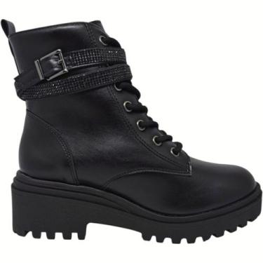 Imagem de Bota Coturno Feminino Casual Dia a Dia Passeio Invernio com Strass Via