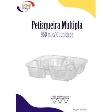 Imagem de Petisqueira Multipla 960 ml c/01 unid - Três Triângulos - petisco, mol