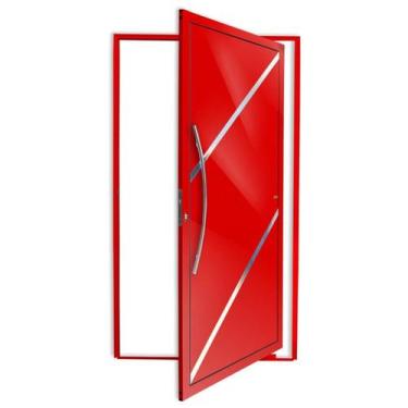 Imagem de Porta Pivotante Lambril Duna com Puxador Super 210cm x 100cm Brimak Ab