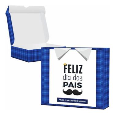 Imagem de 25 Caixa Grande Dia Dos Pais Embalagem Presente Doce Brindes - NoBrand