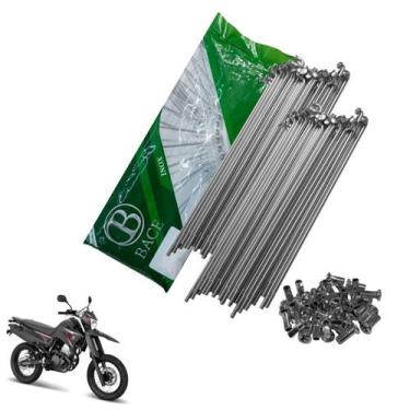 Imagem de Jogo Raio Roda Lander250 X Motard Dianteiro Inox 4mm Bace - COD_28181,