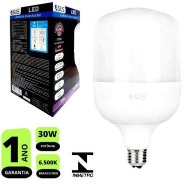 Imagem de Lâmpada Led Bulbo 30W Branca Fria 6.500K E27 Inmetro Bivolt - Asus