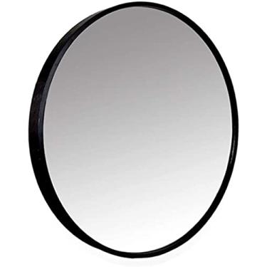 Imagem de Espelho de maquiagem espelho de banheiro espelho redondo montado na parede espelhos de vaidade emoldurados de liga de alumínio espelho de barbear espelho de aumento espelho de maquiagem para chuveiro espelhos de parede (C 30cm) Feito na China