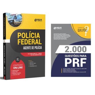 Imagem de Combo Pf Agente De Polícia Apostila + Caderno 2.000 Questões