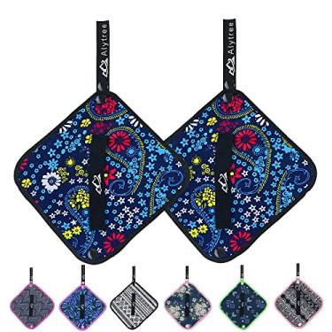 Imagem de Alytree 2 peças de pano de xixi com infusão de prata para mulheres caminhadas, pano de xixi para mulheres fazendo xixi ao ar livre, papel higiênico reutilizável para acampamento, solução higiênica de micção para viagens (flores pequenas).