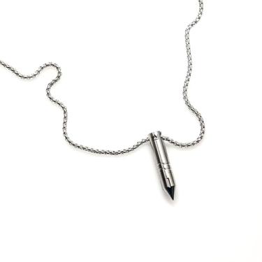 Imagem de Mjolnir Ti - Pingente de titânio Loki Asgardian com lâmina de sobrevivência oculta, Titânio, Sem Pedra Preciosa