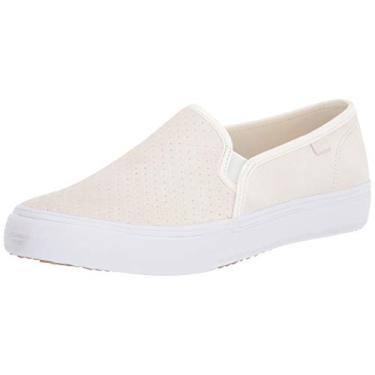 Imagem de Keds Tênis feminino de camurça Double Decker Perf, Creme, 7