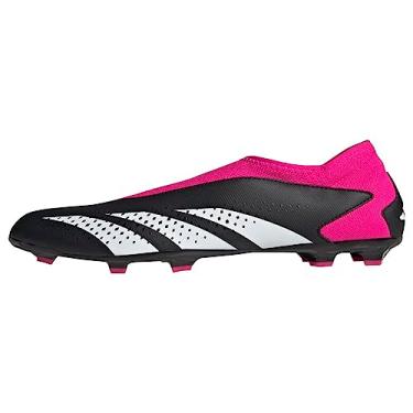 Imagem de adidas Predator Accuracy.3 unissex chão firme sem cadarço, Preto/Branco/Team Shock Pink (Sem espera), 18