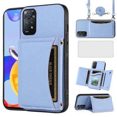 Imagem de Asuwish Capa de telefone para Xiaomi Redmi Note 12 Pro 4G/Redmi Note 11 Pro 5G Capa carteira com protetor de tela e suporte para cartão, slot de couro PU, celular Redme Note11 11E 11Pro 12Pro,