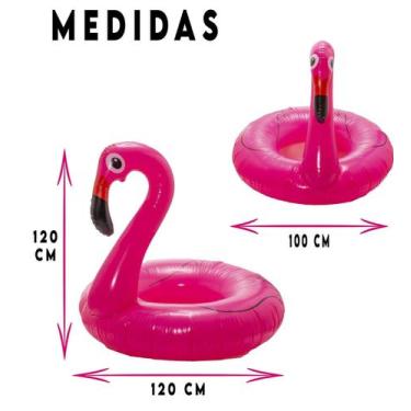Imagem de Boia de Flamingo Rosa Adulto Digital Influencer - ELITE