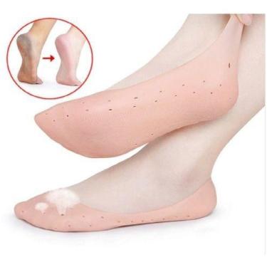 Imagem de Meia Silicone gel Elastica Hidratante Pes Previne Bolhas - ZEM