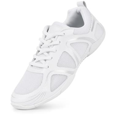 Imagem de CADIDL Cheer Shoes para mulheres, branco, líder de torcida, atlético, dança, tênis, tênis de caminhada, Ld27-branco, 34