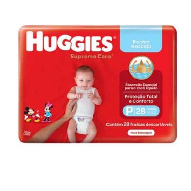 Imagem de Fralda Huggies Supreme Care tamanho P com 28 unidades