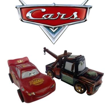 Imagem de Brinquedo Infantil Carro Relâmpado Mcqueen e Mate de Fricção - SACKS, 