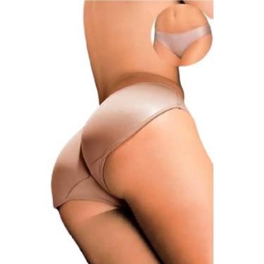 Imagem de Calcinha Modeladora Bundex Enchimento Bojo - Moda Íntima, M, Bege