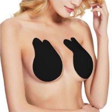 Imagem de Sutiã Adesivo Push Up Levanta Seio Orelhas De Coelho Preto-M - BC BORA