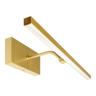 Imagem de Arandela Articulável Quadro Perfil Led 6W 3000K Dourado - Iluminar Amb