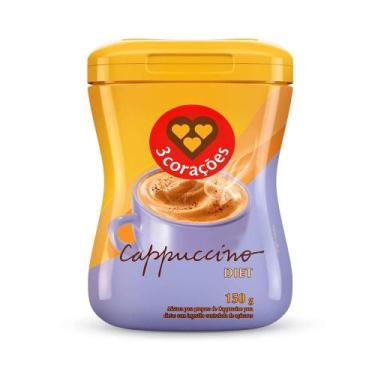 Imagem de Cappuccino Diet 3 Corações Pote 150g