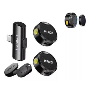 Imagem de Microfone de Lapela Kaidi KMF4-C Compacto e Leve