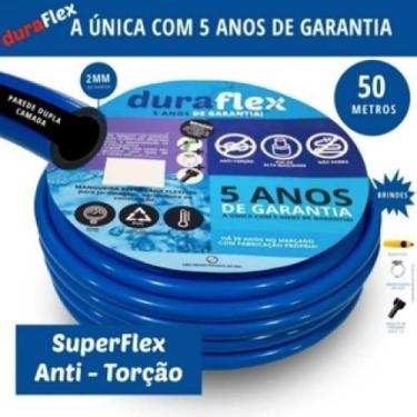 Imagem de Mangueira Anti-torção Siliconada Azul 50mts Duraflex