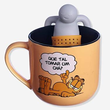 Imagem de CANECA 350ML C/ INFUSOR P/ CHA GARFIELD