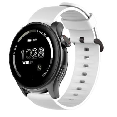 Imagem de Pulseira de relógio inteligente Cubitt Viva Pro, pulseira macia de substituição de silicone Lamshaw com fivela de aço inoxidável compatível com relógio inteligente Cubitt Viva Pro, Viva, Aura Pro,