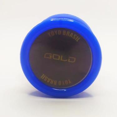 Imagem de Yoyo (ioio, Yo-yo) De Rolamento Profissional Yoyobrasil Gold, Azul