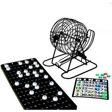 Imagem de Jogo de Bingo Completo Tradicional Globo Giratório 245 pçs IM42067 - Imporiente